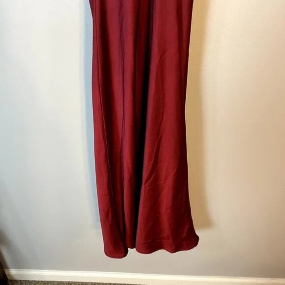 Show Me Your Mumu Verona Cowl Neck Dress in Dark Red Size Small - Picture 11 of 16